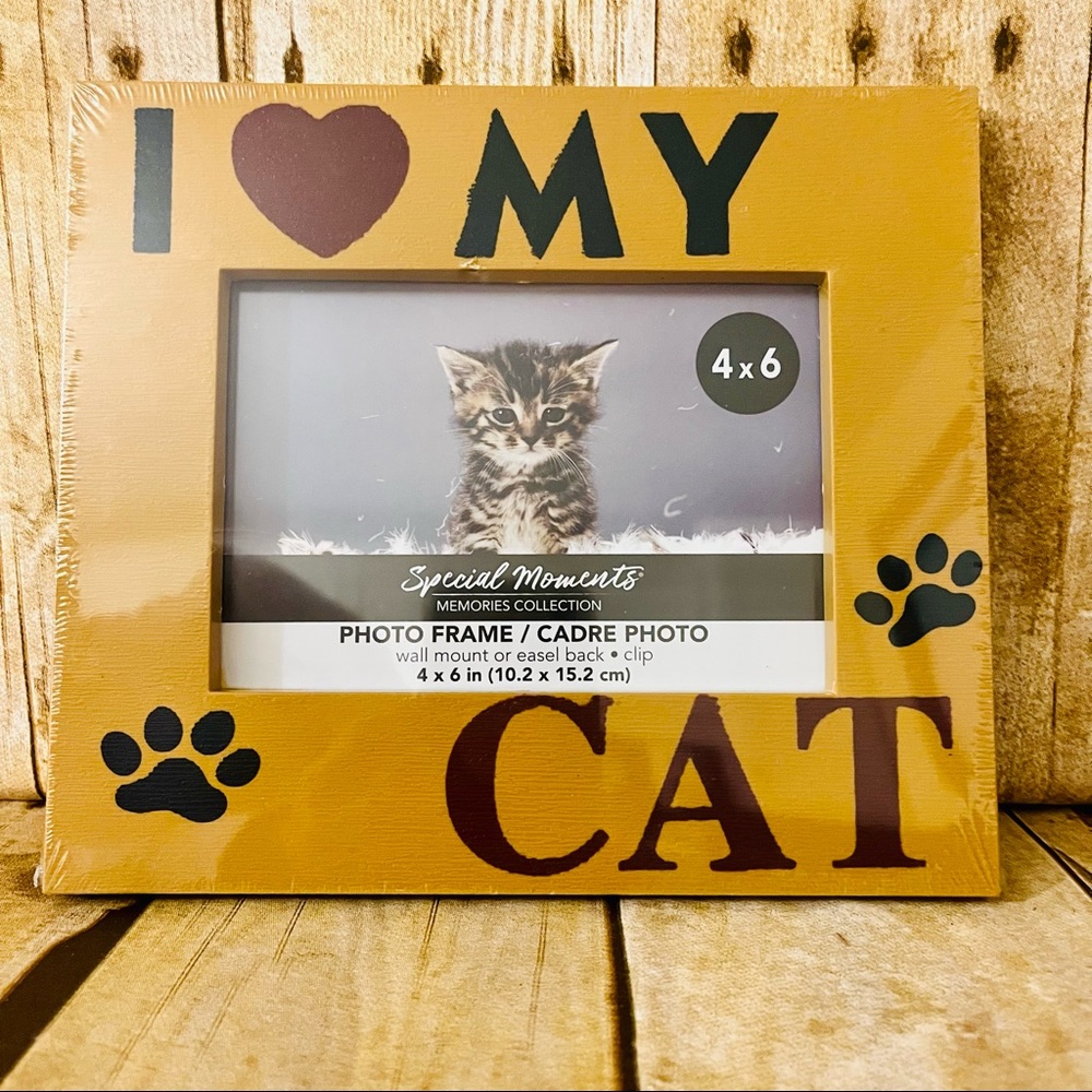 I Love My Cat Pet Picture Frame